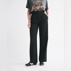 Abercrombie and Fitch LONG Sloane Tailored Pant Black
